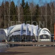 Арочный тент гексагональ 10