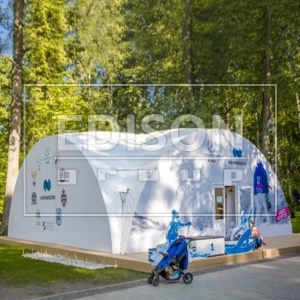 БРЕНДИРОВАНИЕ КУПОЛА АРОЧНОГО ШАТРА 5