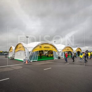 Брендирование полумесяца арочного шатра 3,5