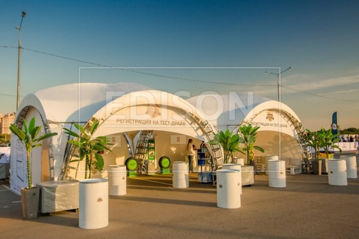 Арочные шатры на фестивале Subafest