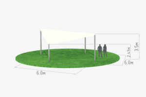 схема шатра кайт 6х6 белого
